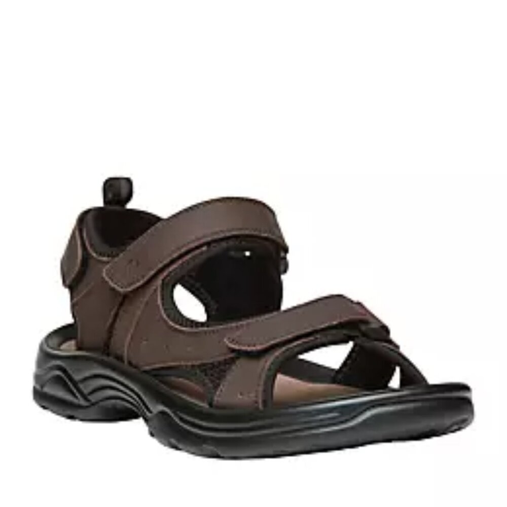 Propet Mens Daytona Leather Sandal, Brown , New, size 10